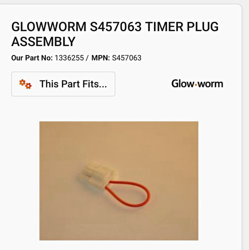 Glow worm s457063 timer - timer, plug